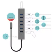 usb 3.0 hub - I-TEC C31HUBMETAL703 - 2 nuotrauka