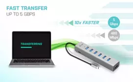 usb 3.0 hub - I-TEC C31HUBMETAL703 - 8 nuotrauka