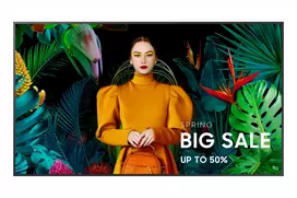 uhd 4k monitorius - Samsung QB75C 75", 4K UHD, 350 nit, 16/7, Wi‑Fi, juodas (black) - 5 nuotrauka
