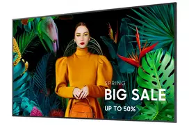uhd 4k monitorius - Samsung QB75C 75", 4K UHD, 350 nit, 16/7, Wi‑Fi, juodas (black) - 6 nuotrauka