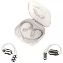 ear open - 4smarts SkyBuds AI Open-Ear ausinės Smėlio (Beige) - 5 nuotrauka