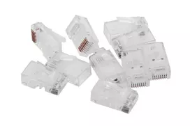 kistukas rj45 8p8c - Gembird Modular Plug 8P8C Gold Plated x 100 - 2 nuotrauka