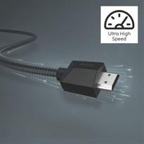ultra high speed hdmi - Hama HDMI 2.0b Ultra HD 4K kabelis 0.75 m Juodas (Black) - 4 nuotrauka