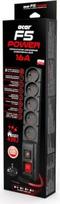ilgintuvas 1.5 - Acar F5 Power W2289 1,5 m 5 lizdai Juodas (Black) - 3 nuotrauka