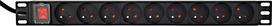 c13 power - Gembird EnerGenie EG-PDU-9F2F, 2m - 3 nuotrauka