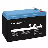 ups baterijos - QOLTEC 53700 LiFePO4 battery / 9Ah - 9 nuotrauka