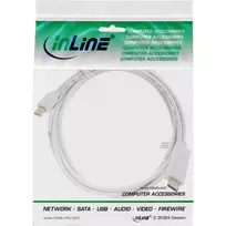 3m hdmi kabelis - Kabelis InLine DisplayPort Mini - HDMI 3m baltas (17173I) - 2 nuotrauka