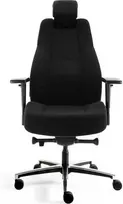 Top Cousins TC FREE B1 24/7 darbo kėdė, Juodas audinys (Black fabric)
