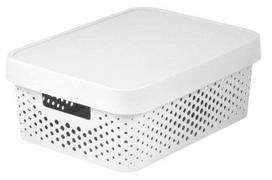 daiktu dezes - Daiktadėžė Curver Infinity Dots, 11 l, balta, 360 x 270 x 140 mm - 3 nuotrauka