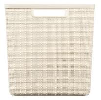 daiktadeze curver - Daiktadėžė CURVER JUTE, 17 l, kreminė, 28×28×27 cm - 3 nuotrauka