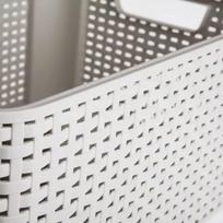 curver style rattan - Daiktadėžė Curver 205845, balta/smėlio, 386 x 287 x 170 mm - 2 nuotrauka