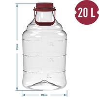 plastikines talpos - Talpa fermentacijai Browin 644320, 20 l - 2 nuotrauka