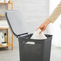 skalbiniu deze - Skalbinių dėžė Rotho 1023508853, 50 l, pilka - 2 nuotrauka