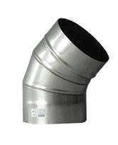alkune 45 115 - Kaminų alkūnė Wadex 115, D150 mm, 45° - 2 nuotrauka
