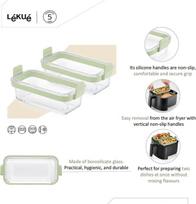 air fryer glass - Lékué Air Fryer stikliniai indai, 20 cm x 9.5 cm, 2 vnt. - 3 nuotrauka