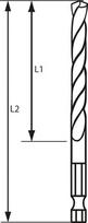 graztas 0.2 mm - Metalo grąžtas Bosch, 3x72 mm - 4 nuotrauka