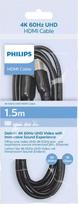 philips kabelis - Philips SWV5510/00 HDMI kabelis 1.5m Juodas (Black) - 2 nuotrauka