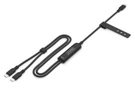 140w usb c - Digitus USB-C 2in1 įkrovimo kabelis 140W 1.8m Juodas (Black) - 9 nuotrauka