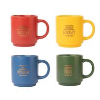 haris poteris - Harry Potter keramikinių puodelių rinkinys su stovu 300 ml, 4 vnt. Hogvartso namai - 8 nuotrauka