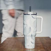 gertuve su siaudeliu - Termopuodelis Quokka Stream Cotton, 1.2 l, smėlio sp. - 2 nuotrauka