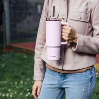 gertuve su siaudeliu - Termopuodelis Quokka Stream Cotton, 1.2 l, rožinė sp. - 2 nuotrauka
