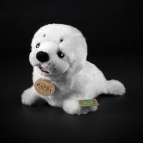 seal plushie - Rappa pliušinis žaislas ruoniukas, baltas (White), 25 cm - 3 nuotrauka