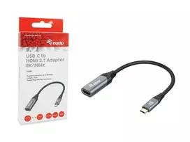 type c usb hdmi - Equip 133492 adapteris: 0,15 m USB Type-C į HDMI kabelis, juodas ir pilkas, video perdavimui. - 2 nuotrauka