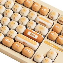 tkl keyboard - Akko TAC87 Bun Wonderland Wireless TKL (Oranžinė) - 2 nuotrauka