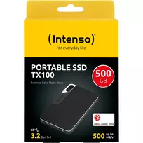 external ssd - External SSD|INTENSO|TX100|500GB|USB-C|3826451 - 2 nuotrauka