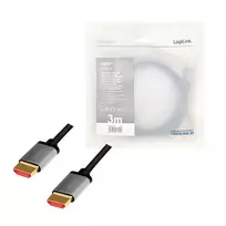 3m hdmi kabelis - LogiLink CHA0106 HDMI kabelis HDMI A tipo į HDMI A tipo 3m Juodas (Black) - 2 nuotrauka