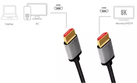 3m hdmi kabelis - LogiLink CHA0106 HDMI kabelis HDMI A tipo į HDMI A tipo 3m Juodas (Black) - 6 nuotrauka