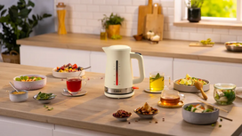 virdulys spalvotas - Bosch MyMoment TWK4M227 Smėlio spalvos (Cream) - 3 nuotrauka