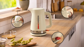 virdulys spalvotas - Bosch MyMoment TWK4M227 Smėlio spalvos (Cream) - 9 nuotrauka