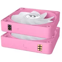 argb fan pack - Thermaltake CT120 EX Reverse ARGB 120mm Rožinė (Pink) 3 vnt - 6 nuotrauka