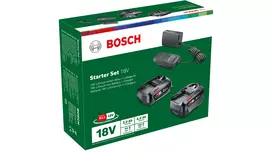 bosch ahs 4 - Bosch Starter Set 18V (PBA 2.0Ah + PBA 4.0Ah + AL 18V-20), įkroviklis (juodas, 2x baterija + įkroviklis, POWER FOR ALL ALLIANCE) - 2 nuotrauka