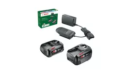 bosch ahs 4 - Bosch Starter Set 18V (PBA 2.0Ah + PBA 4.0Ah + AL 18V-20), įkroviklis (juodas, 2x baterija + įkroviklis, POWER FOR ALL ALLIANCE) - 3 nuotrauka