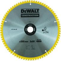 pjovimo diskas medienai - Pjovimo diskas medienai DeWalt DT1184-QZ; 305x30 mm; 80T; 5° - 2 nuotrauka