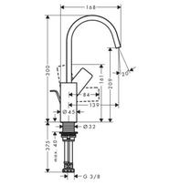 hansgrohe vivenis - Hansgrohe Vivenis 210, chromas - 2 nuotrauka