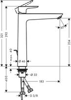 praustuvo maisytuvas hansgrohe - Praustuvo maišytuvas Hansgrohe Talis E 71716140, bronzos (Bronze) - 2 nuotrauka