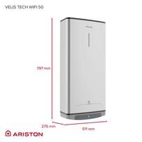 ariston vandens sildytuvas 50 - Ariston Velis Tech WIFI 50L - 2 nuotrauka