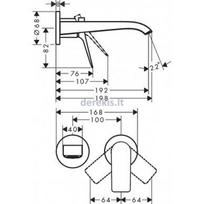praustuvo maisytuvas hansgrohe vivenis, chromo - Hansgrohe Vivenis 75050000 - 2 nuotrauka
