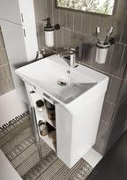 spintele 50 x 50 - Vonios spintelė su praustuvu Elita Skye 50, balta (White) - 2 nuotrauka