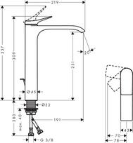 hansgrohe vivenis maisytuvas - Hansgrohe Vivenis 250, bronza - 2 nuotrauka