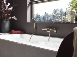 vonios maisytuvas bronza - Vonios maišytuvas Hansgrohe Vivenis 75420140, Šveista bronza (Brushed Bronze) - 3 nuotrauka