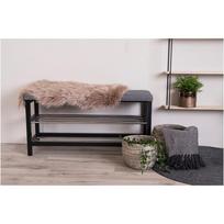 batu suoliukas pigu lt - Prieškambario suoliukas House Nordic Padova, pilkas (Gray), 100 cm x 34 cm x 50 cm - 4 nuotrauka