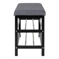 batu suoliukas pigu lt - Prieškambario suoliukas House Nordic Padova, pilkas (Gray), 100 cm x 34 cm x 50 cm - 5 nuotrauka