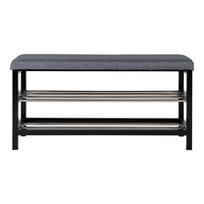 batu suoliukas pigu lt - Prieškambario suoliukas House Nordic Padova, pilkas (Gray), 100 cm x 34 cm x 50 cm - 6 nuotrauka