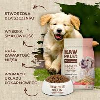 raw paleo - Sausas šunų maistas Raw Paleo Healthy Grain Salmon&Barley Puppy, lašiša, 10 kg - 3 nuotrauka