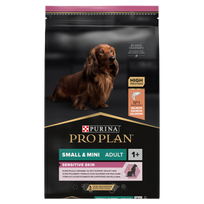 mazi suniukai - Sausas šunų maistas Purina Pro Plan Small & Mini Adult Sensitive Skin Salmon, lašiša, 7 kg - 3 nuotrauka