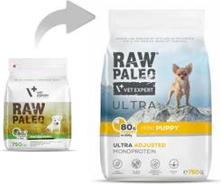vetexpert raw paleo puppy - Sausas šunų maistas VetExpert Raw Paleo Ultra, kalakutiena, 0.750 kg - 5 nuotrauka